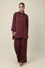 FORMIA MODERN CO-ORD SET-BURGUNDY
