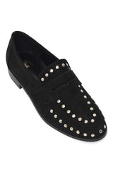 STREET SUEDE LOAFER-BLACK