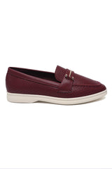 RAYLON MODERN BAR LOAFER-MAROON