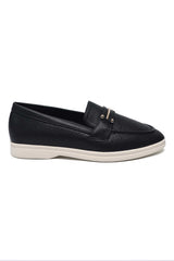 RAYLON MODERN BAR LOAFER-BLACK