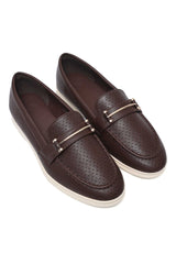 RAYLON MODERN BAR LOAFER-COFFEE