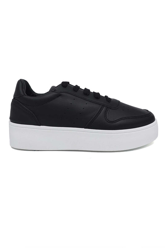 PLATFORM SNEAKERS-BLACK
