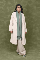 WOOL-BLEND TRENCH COAT-BEIGE