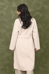 WOOL-BLEND TRENCH COAT-BEIGE