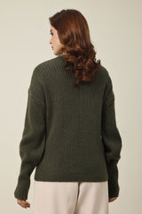 GENTLE THREADS SWEATER-OLIVE