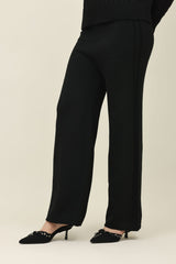 CREST LOUNGE CO ORD SET-BLACK