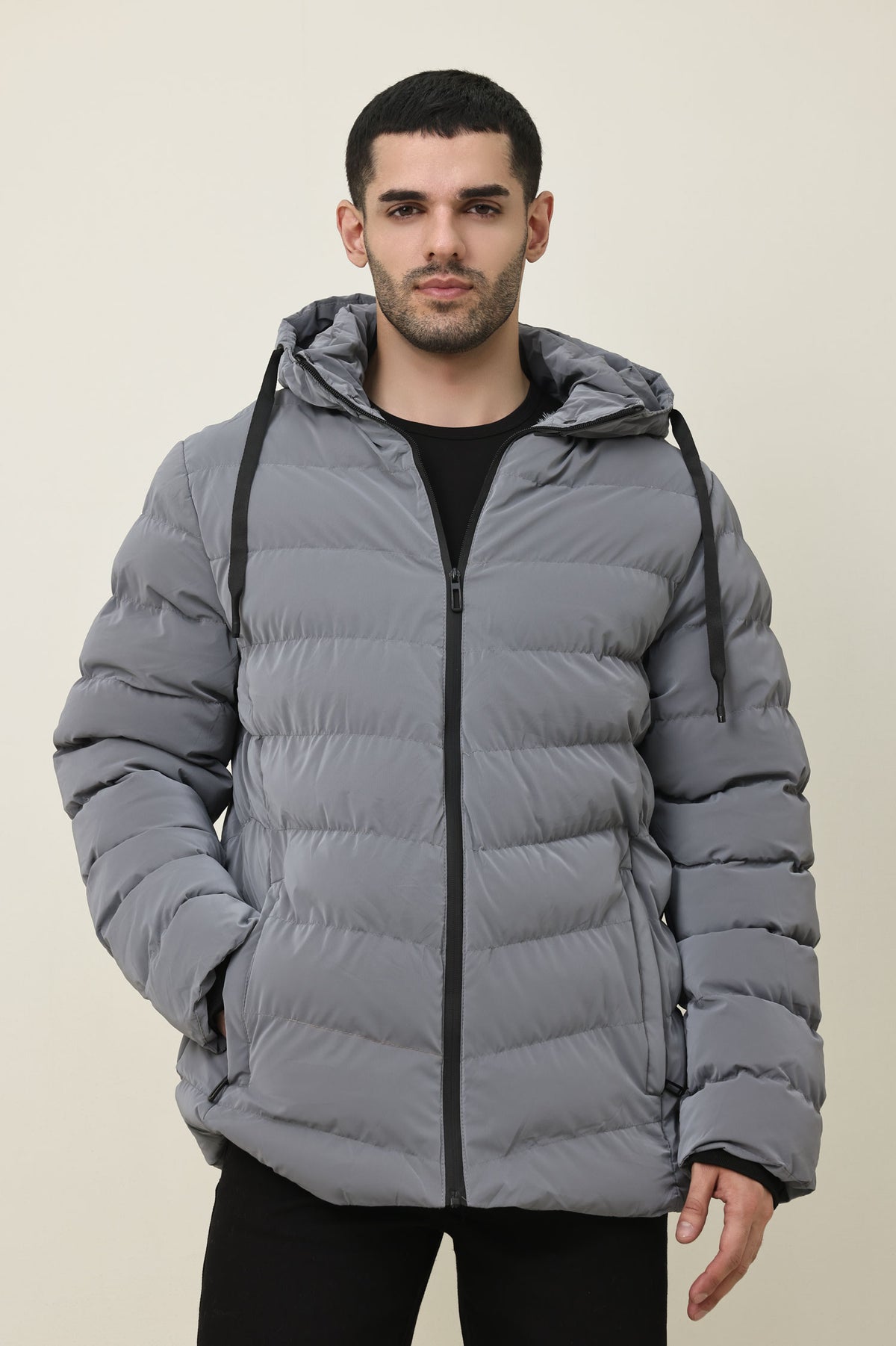 STORMGUARD PUFFER JACKET-GREY