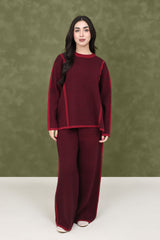 VERSALAYER CASUAL CO-ORD SET-MAROON