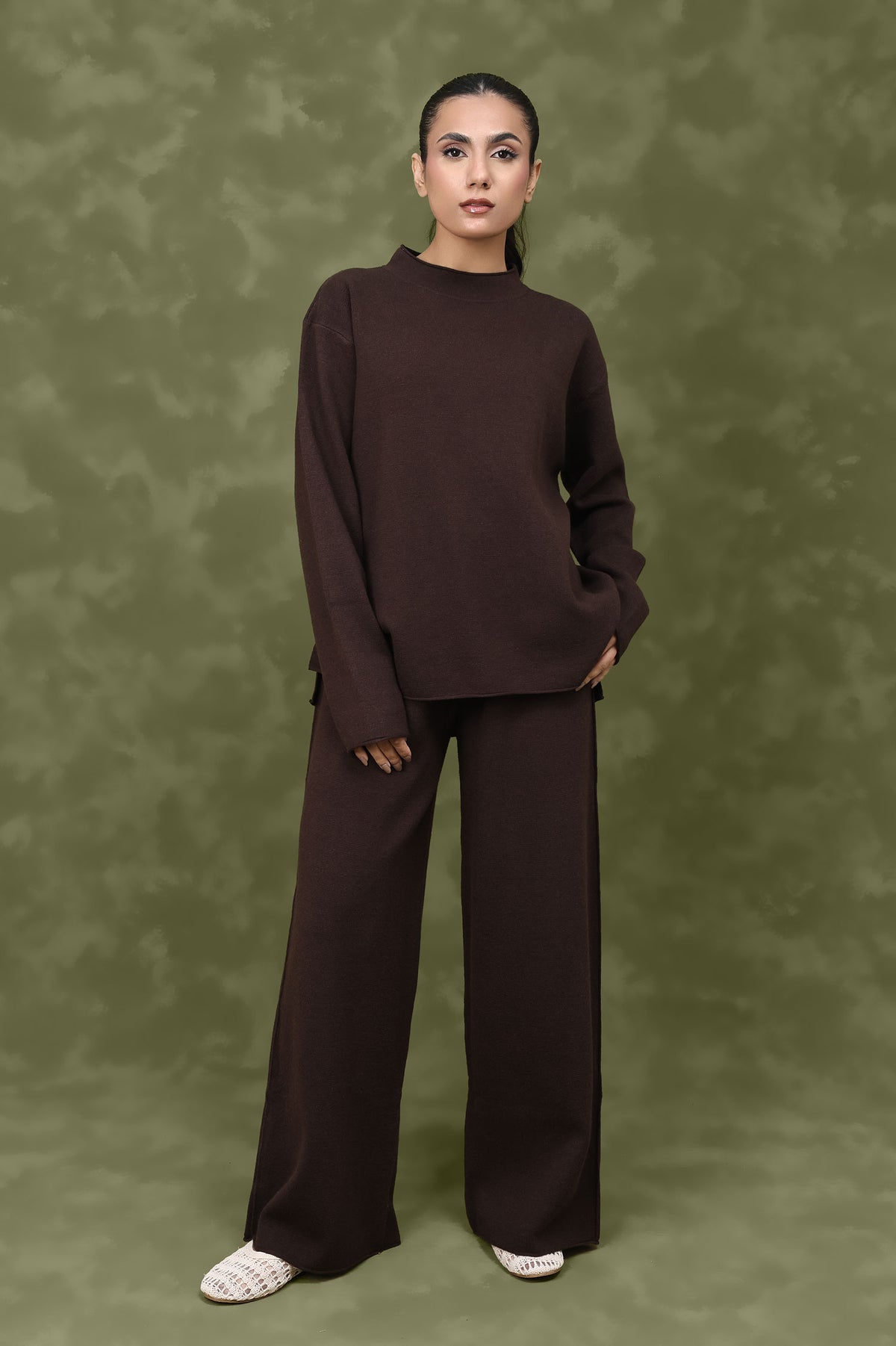 SOFT SHADOW CO-ORD SET-COFFEE