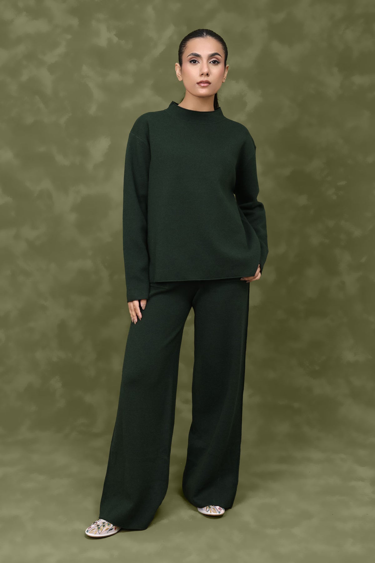 SOFT SHADOW CO-ORD SET-GREEN