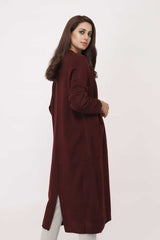 WOOLEN SWEATER-MAROON