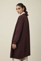 WARM WINTER LONG SWEATER-COFFEE