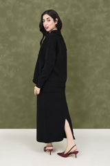 SOFT HEAVEN CO-ORD SET-BLACK