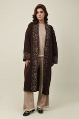 ORNATE EASE SWEATER-COFFEE