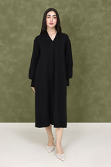 NIGHT VERSE LONG SWEATER-BLACK