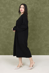 NIGHT VERSE LONG SWEATER-BLACK