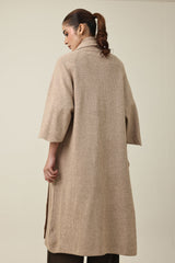 DIVINE CLOUD LONG SWEATER-KHAKI