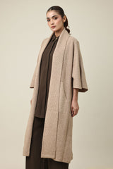 DIVINE CLOUD LONG SWEATER-KHAKI