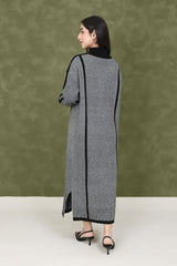 MODESTY LONG SWEATER-BLACK