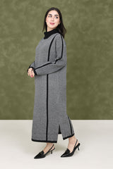 MODESTY LONG SWEATER-BLACK