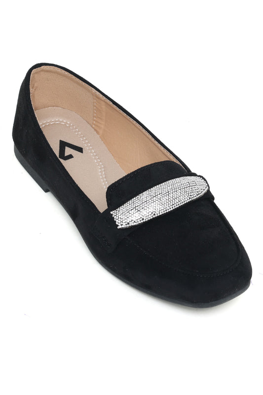 SUEDE PUMPS-BLACK