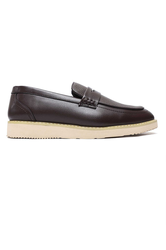 ROYAL MOC TOE LOAFERS-COFFEE