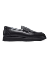 ROYAL MOC TOE LOAFERS-BLK