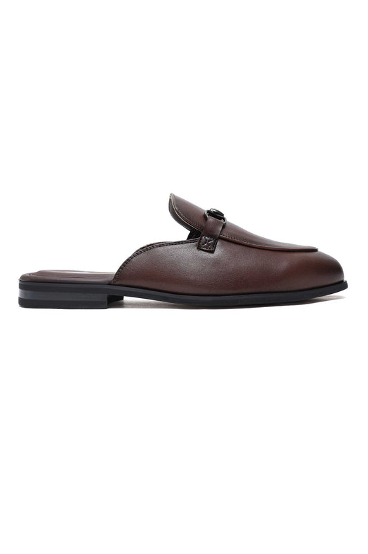 EXECUTIVE MULE LOAFERS-COFFEE