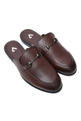 EXECUTIVE MULE LOAFERS-COFFEE