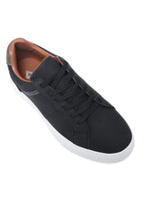 CASUAL LACE-UP SNEAKERS-BLACK