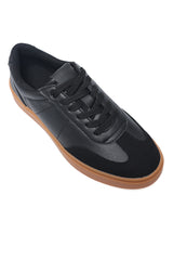 URBAN STYLE LACE-UP SNEAKER-BLACK
