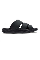 DUAL STRAP SANDALS-BLACK