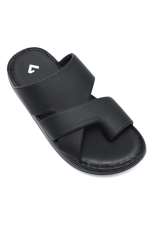 DUAL STRAP SANDALS-BLACK