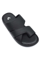DUAL STRAP SANDALS-BLACK