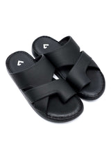 DUAL STRAP SANDALS-BLACK