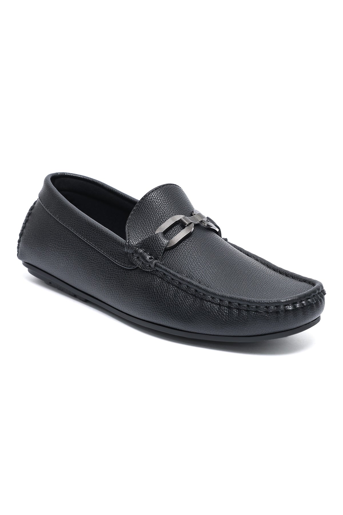 AMALFI CHAIN LINK DRIVING MOCCASIN-BLACK