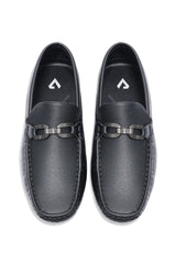 AMALFI CHAIN LINK DRIVING MOCCASIN-BLACK