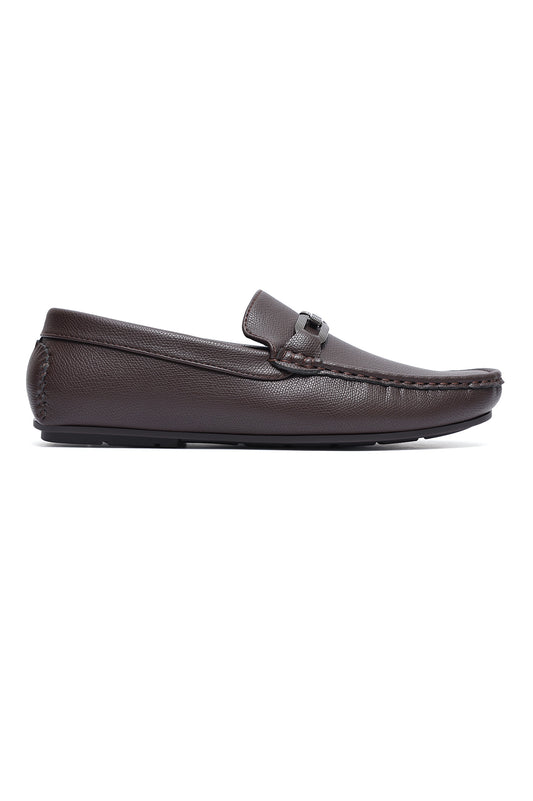 AMALFI CHAIN LINK DRIVING MOCCASIN-COFFEE