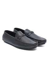 PORTOFINO BRAIDED DRIVING MOCCASIN-BLACK