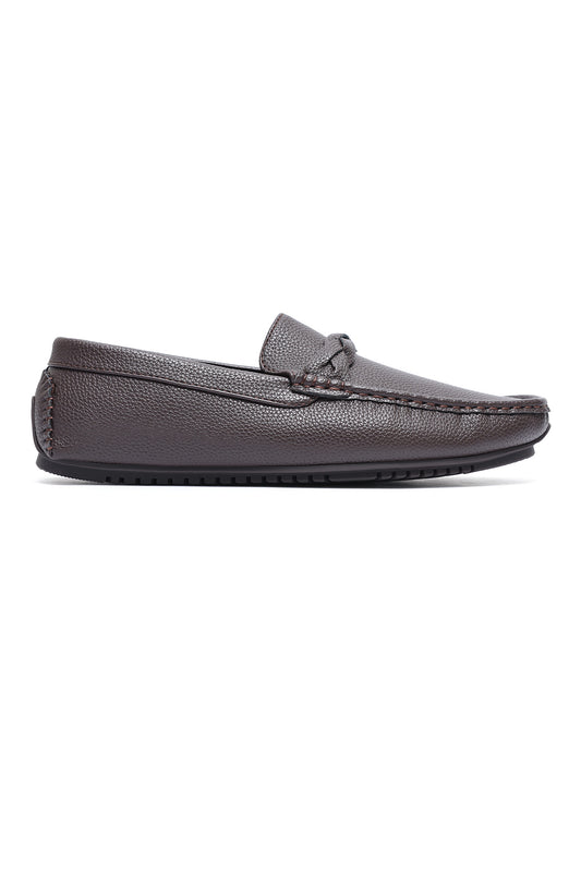 PORTOFINO BRAIDED DRIVING MOCCASIN-COFFEE