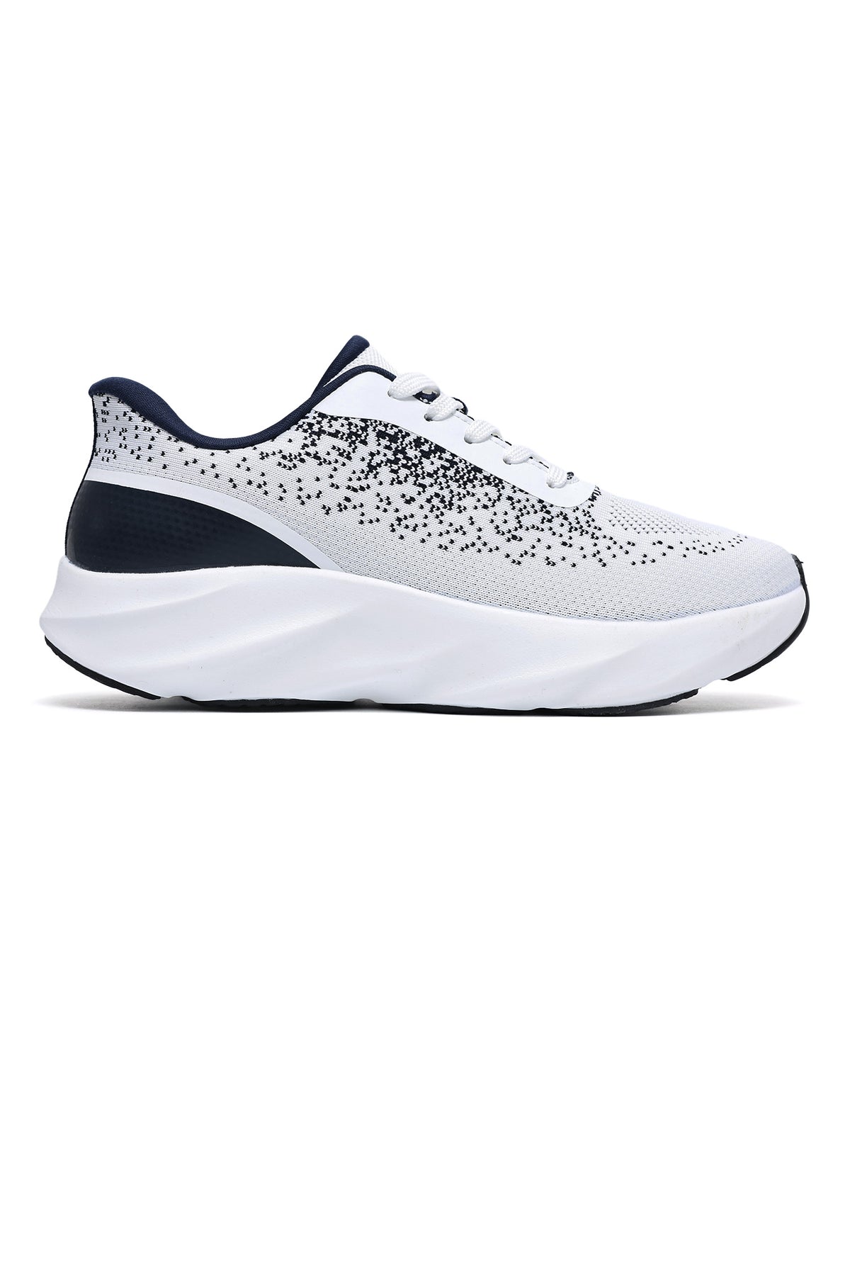 AEROKNIT SPECKLE RUNNER-WHITE/NAVY