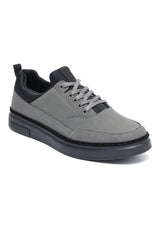 BRIXTON CONTRAST COLLAR SNEAKER-GREY/BLACK