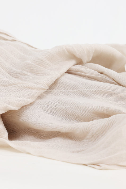 ARTISAN'S WEAVE SCARF-BEIGE