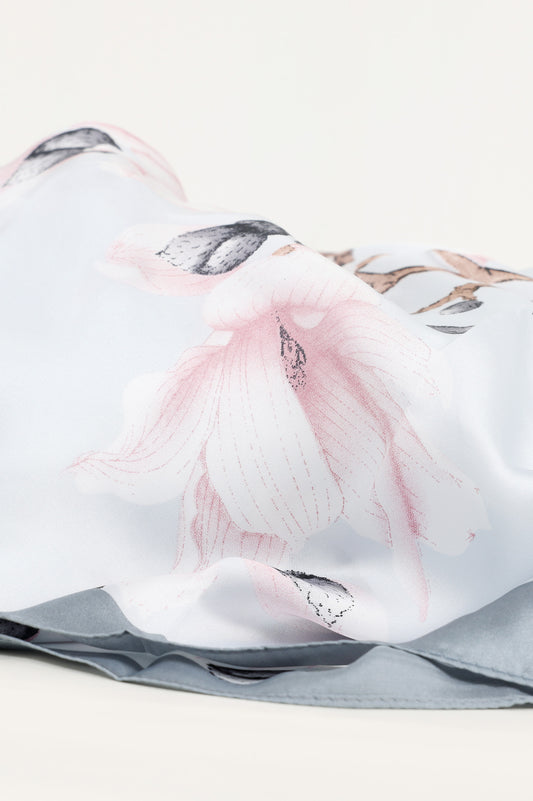 WILDFLOWER WHISPER SCARF-WHITE