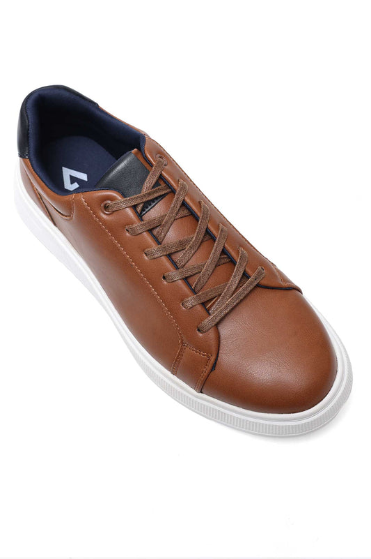 STREET LACE SNEAKERS-BRWN