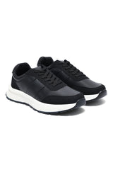 LAYERED RUNNER SNEAKER-BLACK