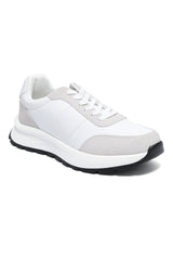 LAYERED RUNNER SNEAKER-WHITE