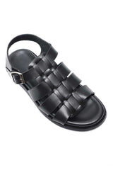 CLASSIC GLADIATOR SANDALS-BLACK