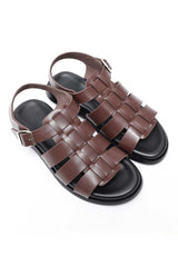 CLASSIC GLADIATOR SANDALS-WINE