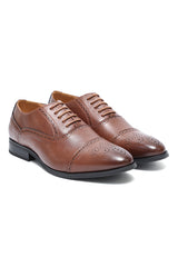 WINGTIP CAP-TOE OXFORD-BROWN